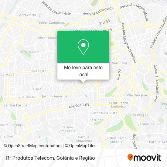 Rf Produtos Telecom mapa