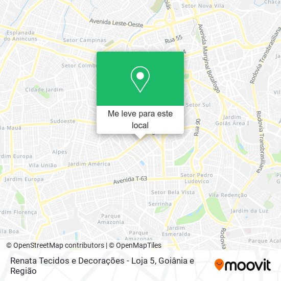 Renata Tecidos e Decorações - Loja 5 mapa