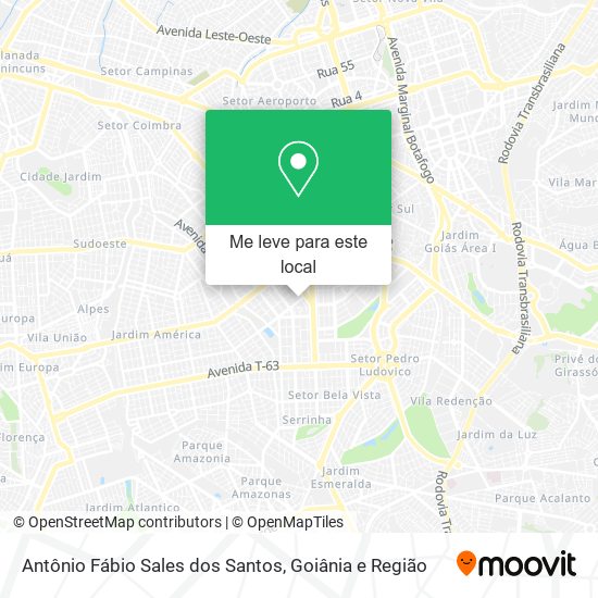 Antônio Fábio Sales dos Santos mapa