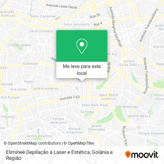 Elimineè Depilação à Laser e Estética mapa