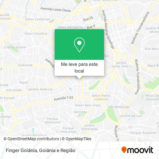 Finger Goiânia mapa