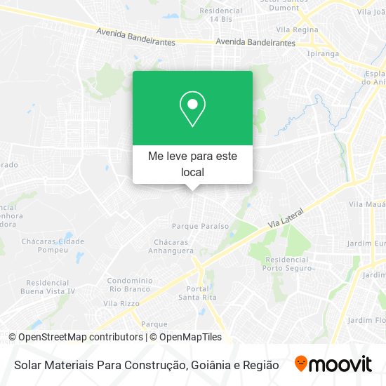 Solar Materiais Para Construção mapa