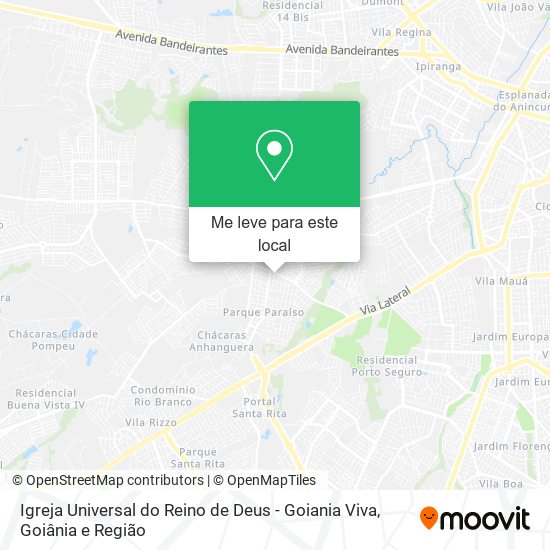 Igreja Universal do Reino de Deus - Goiania Viva mapa