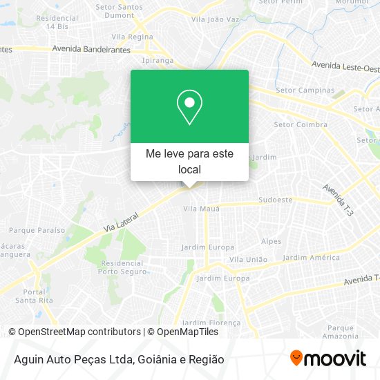 Aguin Auto Peças Ltda mapa