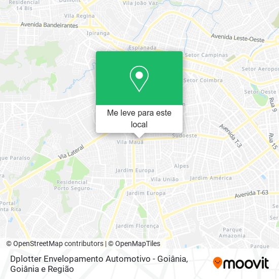 Dplotter Envelopamento Automotivo - Goiânia mapa