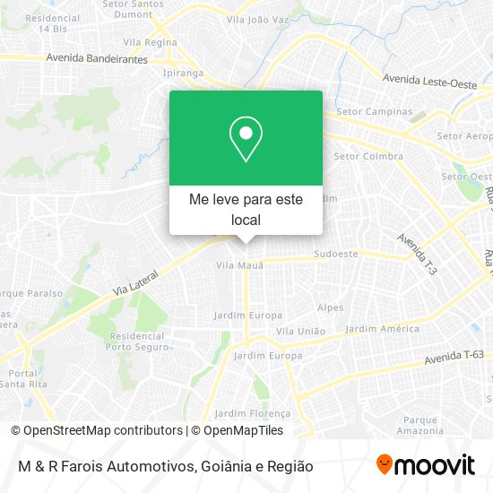 M & R Farois Automotivos mapa