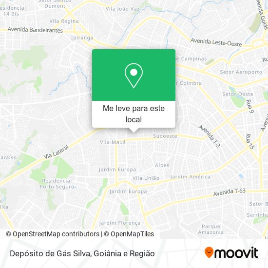 Depósito de Gás Silva mapa