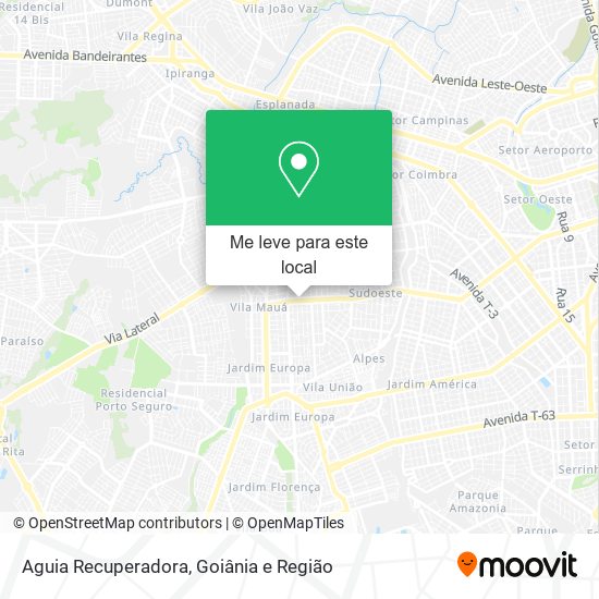 Aguia Recuperadora mapa