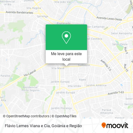 Flávio Lemes Viana e Cia mapa