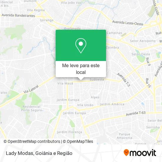 Lady Modas mapa