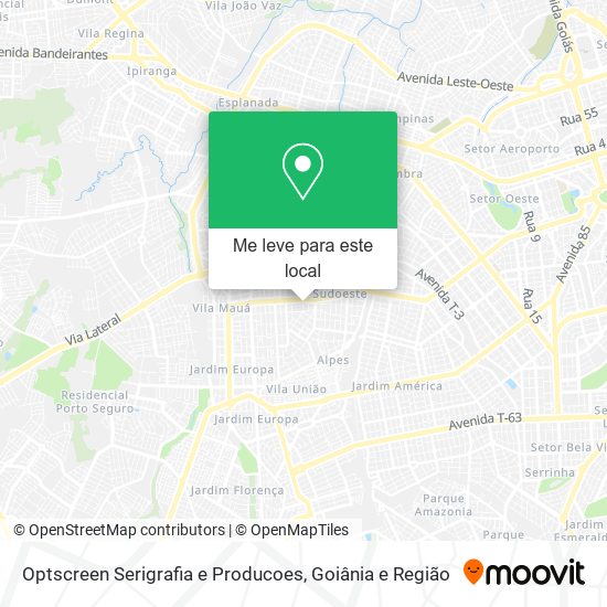 Optscreen Serigrafia e Producoes mapa