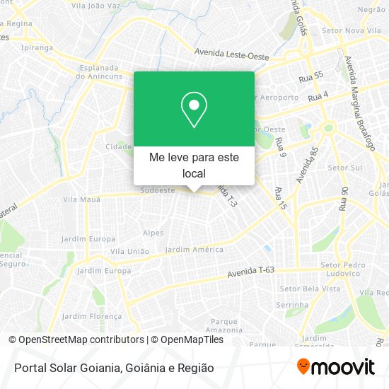 Portal Solar Goiania mapa