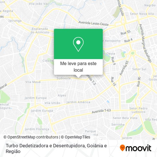 Turbo Dedetizadora e Desentupidora mapa