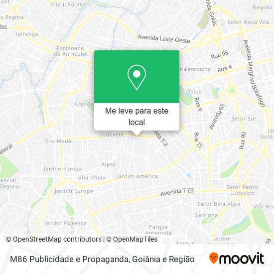 M86 Publicidade e Propaganda mapa