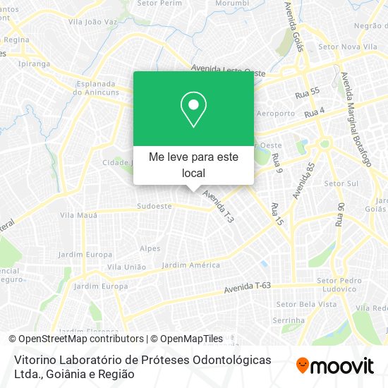 Vitorino Laboratório de Próteses Odontológicas Ltda. mapa