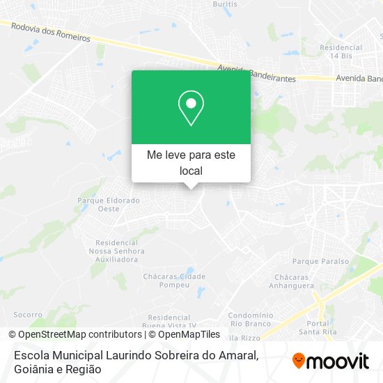 Escola Municipal Laurindo Sobreira do Amaral mapa