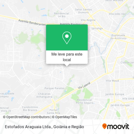 Estofados Araguaia Ltda. mapa