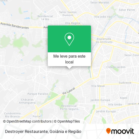 Destroyer Restaurante mapa
