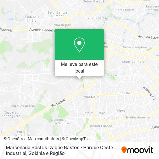 Marcenaria Bastos Izaque Bastos - Parque Oeste Industrial mapa
