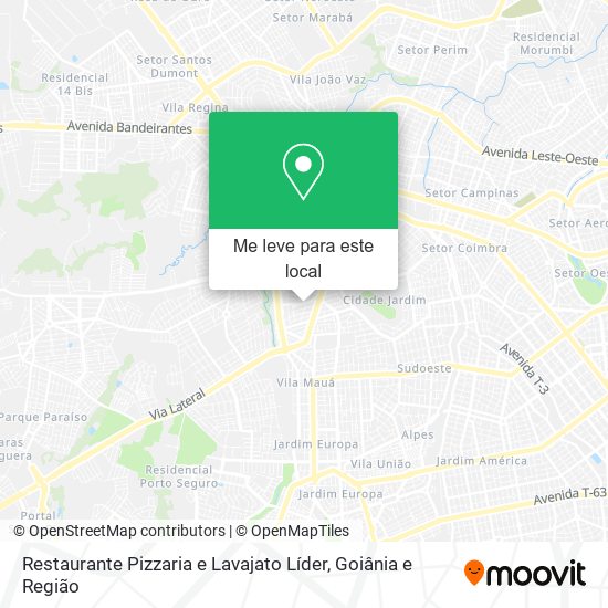 Restaurante Pizzaria e Lavajato Líder mapa