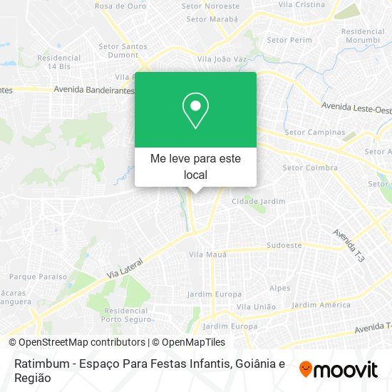 Ratimbum - Espaço Para Festas Infantis mapa
