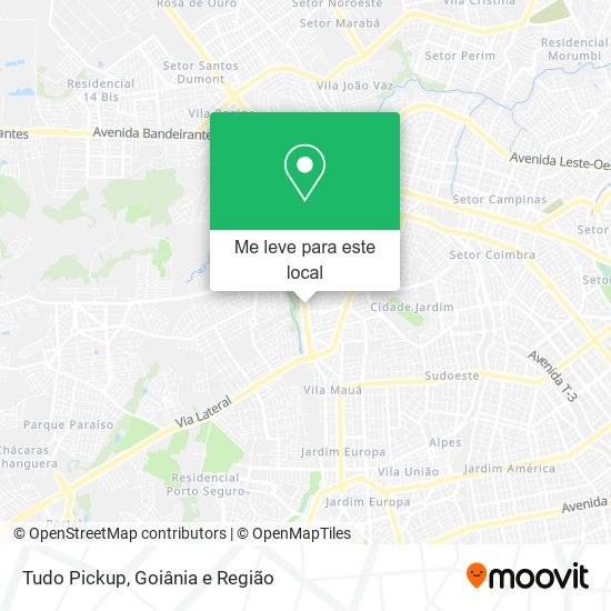 Tudo Pickup mapa