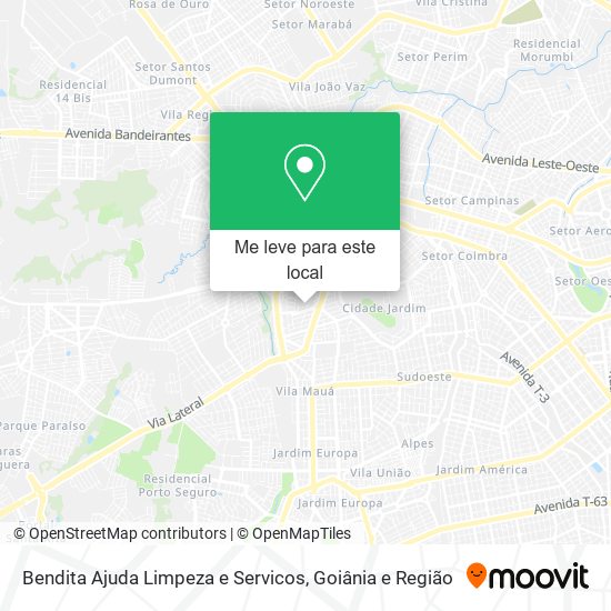 Bendita Ajuda Limpeza e Servicos mapa