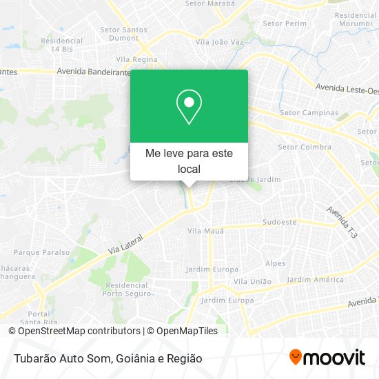 Tubarão Auto Som mapa