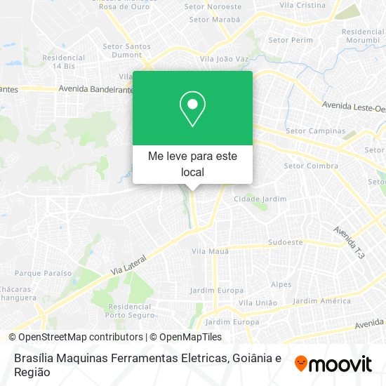 Brasília Maquinas Ferramentas Eletricas mapa