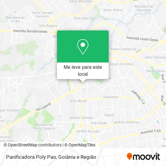 Panificadora Poly Pao mapa