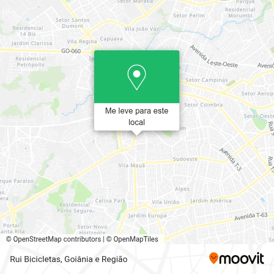Rui Bicicletas mapa