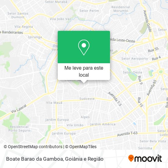 Boate Barao da Gamboa mapa