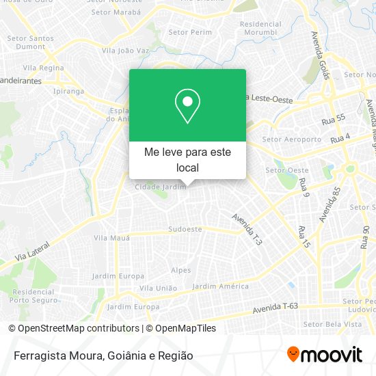 Ferragista Moura mapa