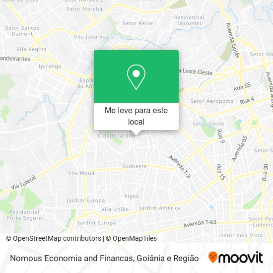 Nomous Economia and Financas mapa