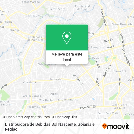 Distribuidora de Bebidas Sol Nascente mapa