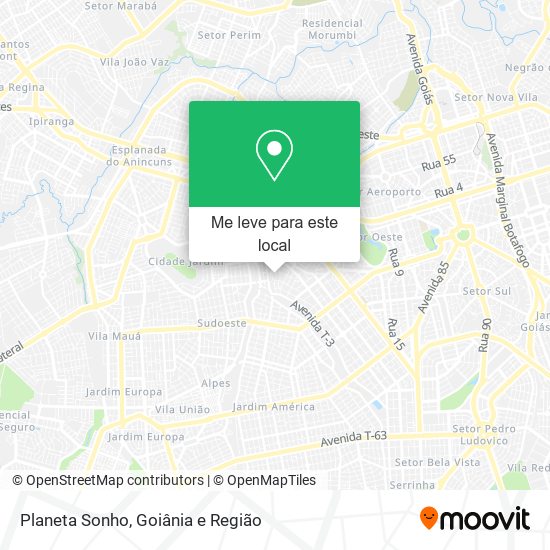 Planeta Sonho mapa