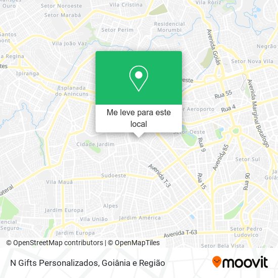 N Gifts Personalizados mapa