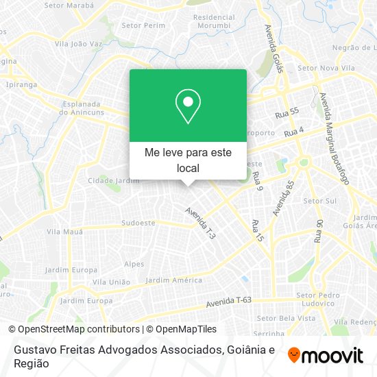 Gustavo Freitas Advogados Associados mapa