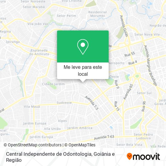 Central Independente de Odontologia mapa