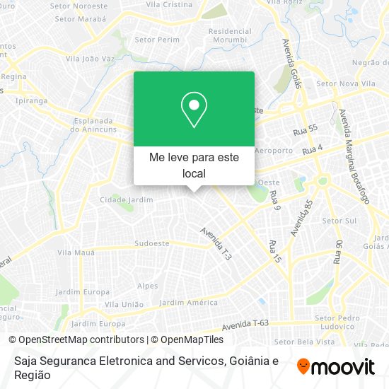 Saja Seguranca Eletronica and Servicos mapa