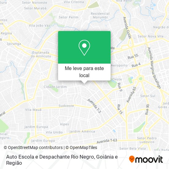 Auto Escola e Despachante Rio Negro mapa