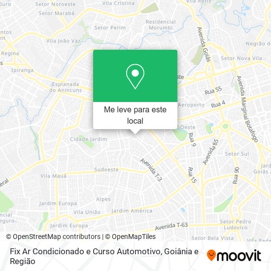 Fix Ar Condicionado e Curso Automotivo mapa