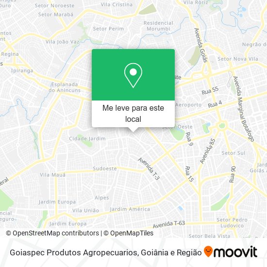 Goiaspec Produtos Agropecuarios mapa