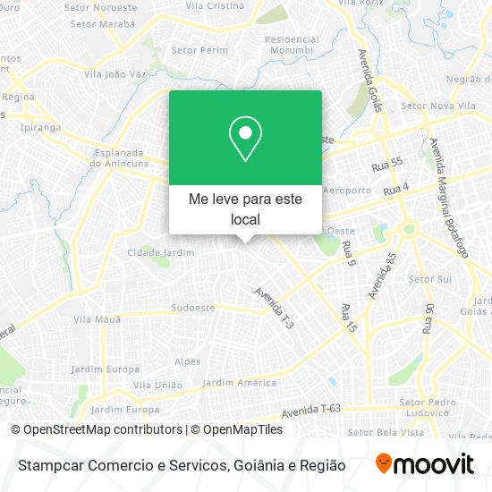 Stampcar Comercio e Servicos mapa