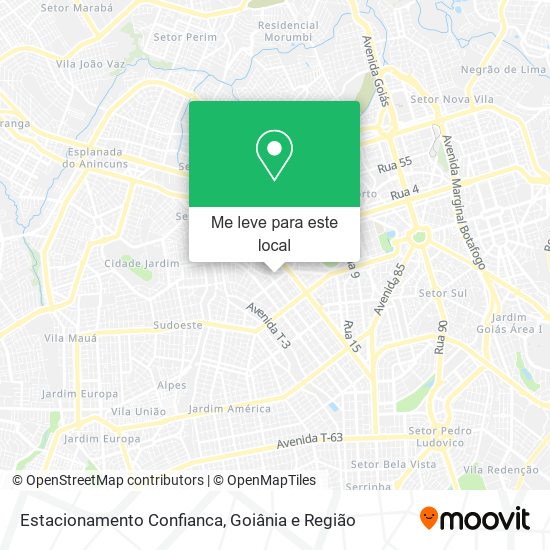 Estacionamento Confianca mapa