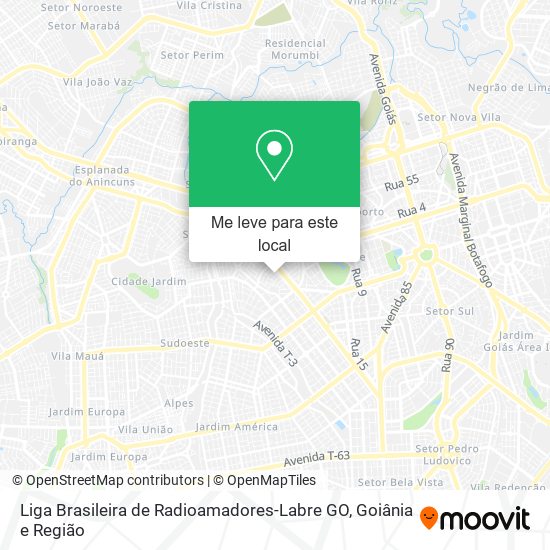 Liga Brasileira de Radioamadores-Labre GO mapa