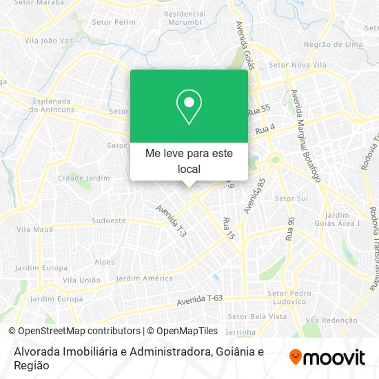 Alvorada Imobiliária e Administradora mapa