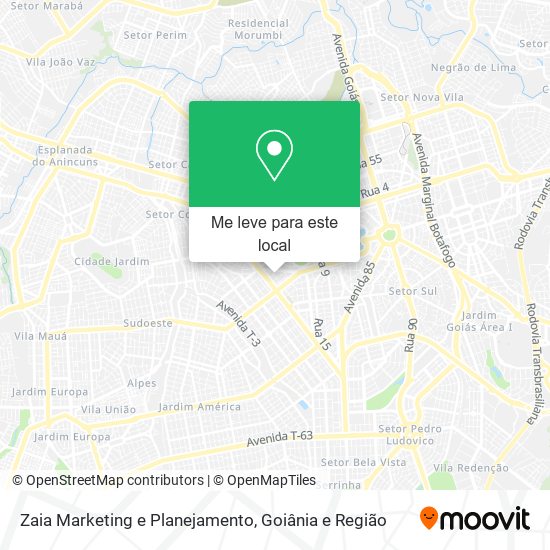 Zaia Marketing e Planejamento mapa