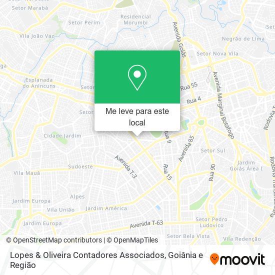 Lopes & Oliveira Contadores Associados mapa