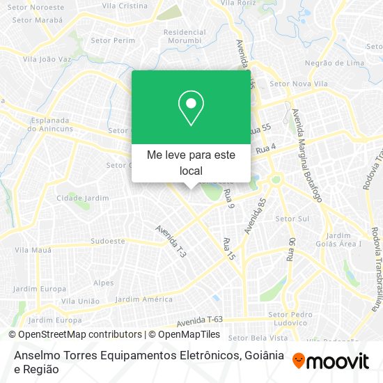 Anselmo Torres Equipamentos Eletrônicos mapa